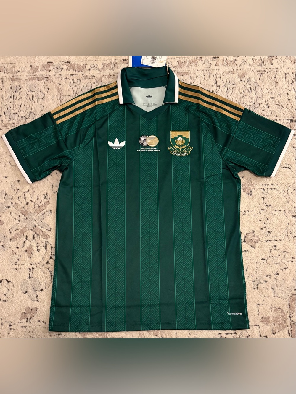 Adidas Official South Africa National Team 2026 KY2217 Green Jersey Men’s Sz: L